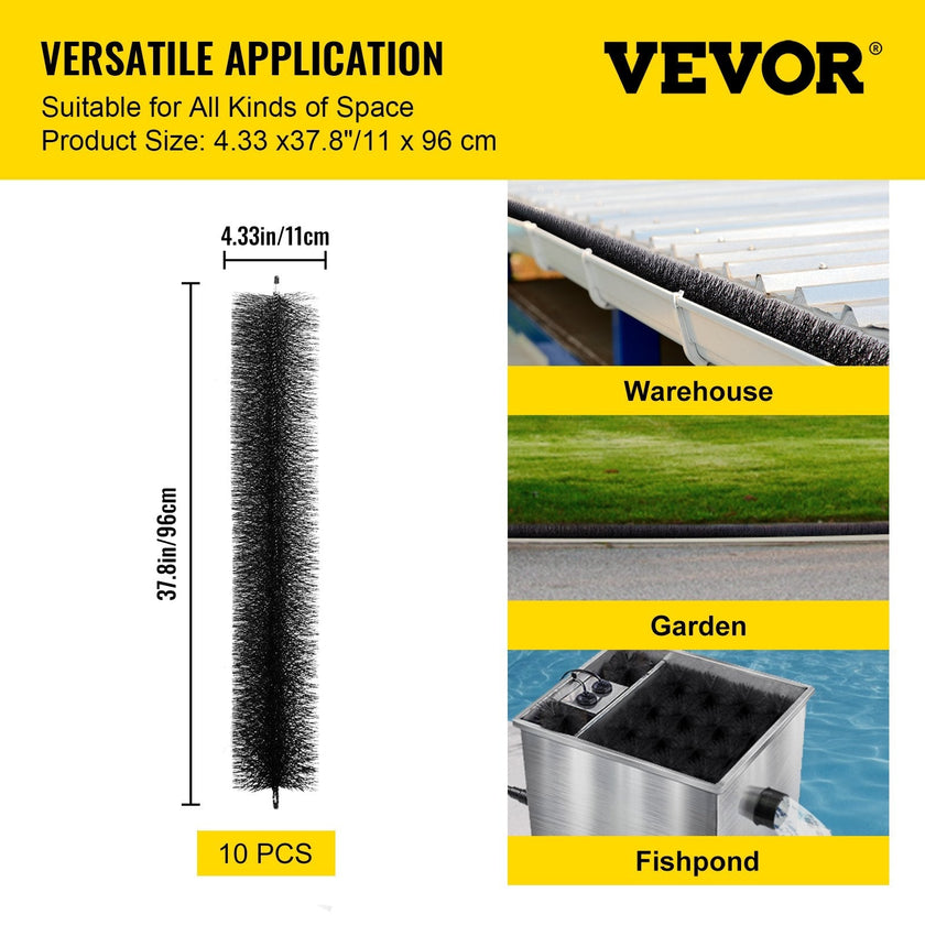 VEVOR Gutter Guard Brush With 30 FT Length Bristle, 4.33