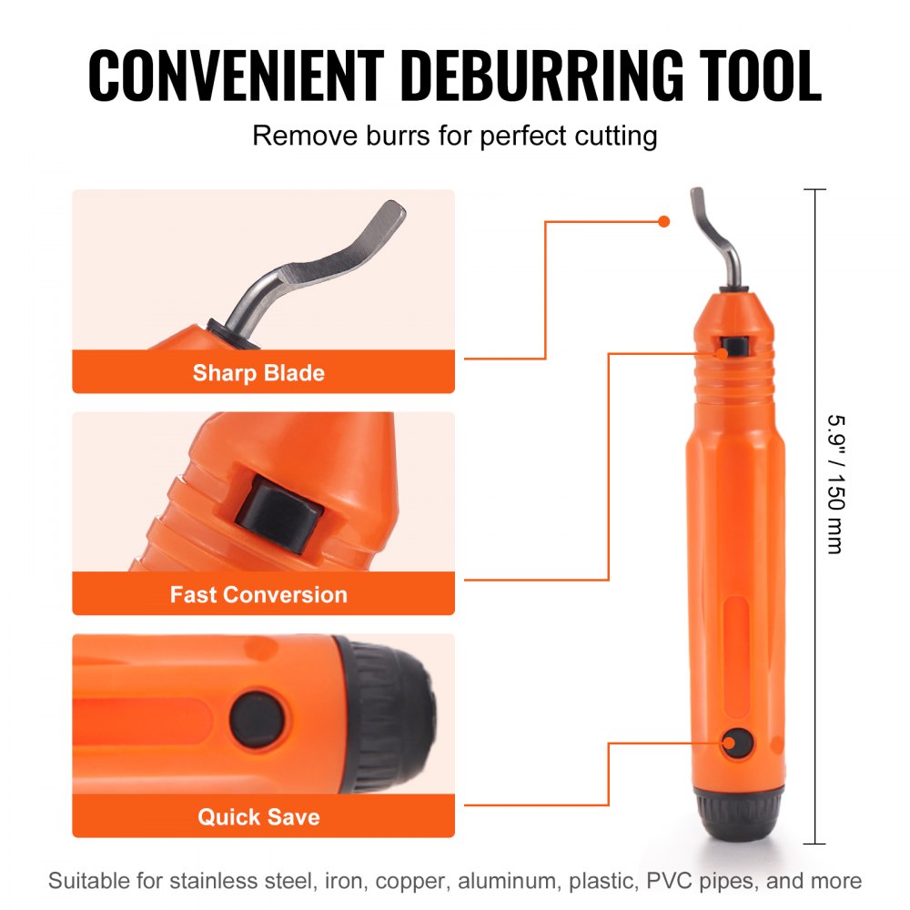 VEVOR 3PCS Tubing Cutter Set, 3/16