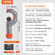 VEVOR 3PCS Tubing Cutter Set, 3/16