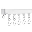 VEVOR Ceiling Curtain Track Set 11.8 FT/3.6 Meter Room Divider with Hooks White