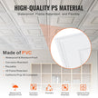VEVOR Ceiling Tiles 12-Pack 24 x 24 in PVC Easy Installation White Geometric