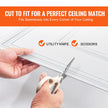 VEVOR Ceiling Tiles 12-Pack 24 x 24 in PVC Easy Installation White Geometric