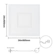 VEVOR Ceiling Tiles 12-Pack 24 x 24 in PVC Easy Installation White Geometric