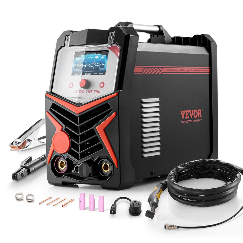 VEVOR TIG Welder 6-In-1 AC/DC Welding Machine Pulse Spot MMA Stick IGBT LED