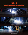 VEVOR TIG Welder 3-In-1 Welding Machine Pulse MMA Stick IGBT Inverter LED