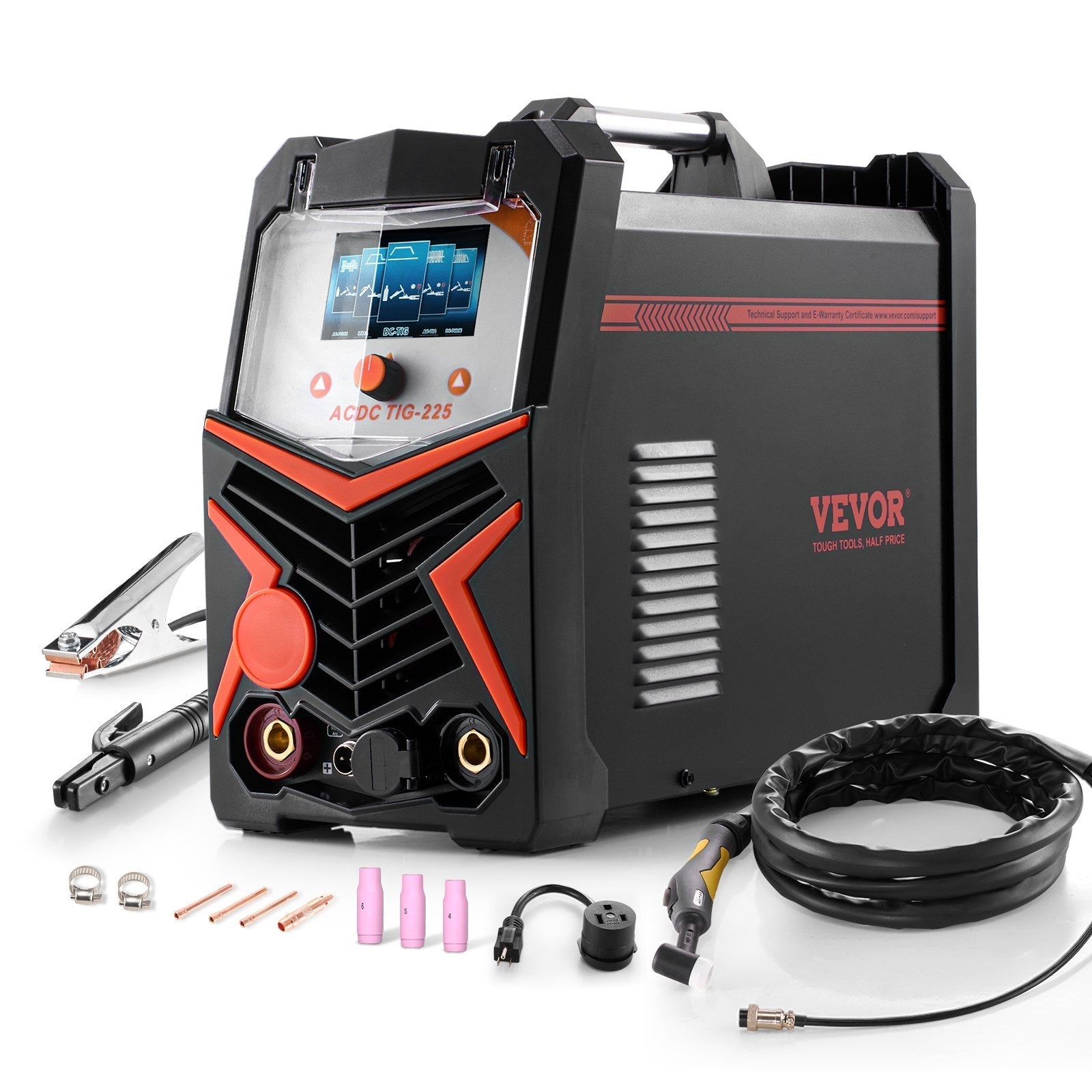 VEVOR TIG Welder 6-In-1 AC/DC Welding Machine Pulse Spot MMA Stick IGBT Inverter