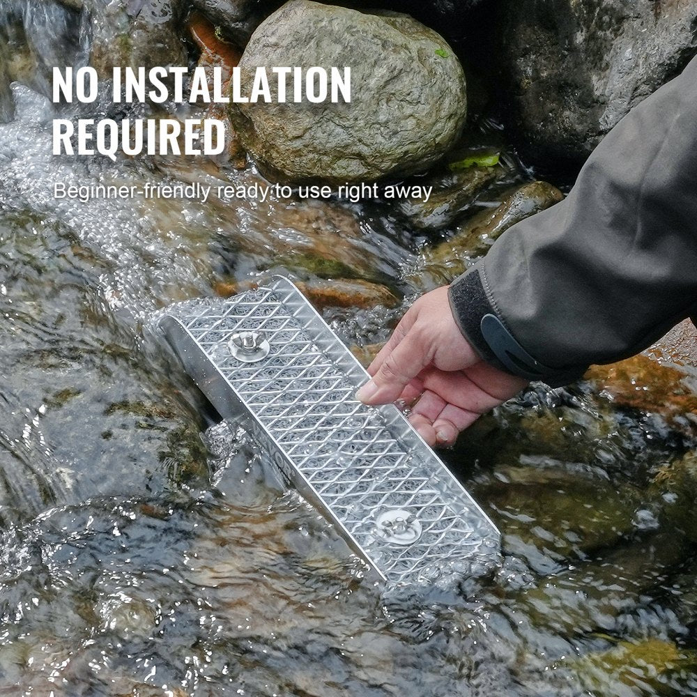 VEVOR Gold Panning Kit With Mini Sluice Box, 12