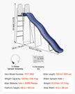 10 ft Outdoor Water Slide for Kids with Sprinkler & Ladder
