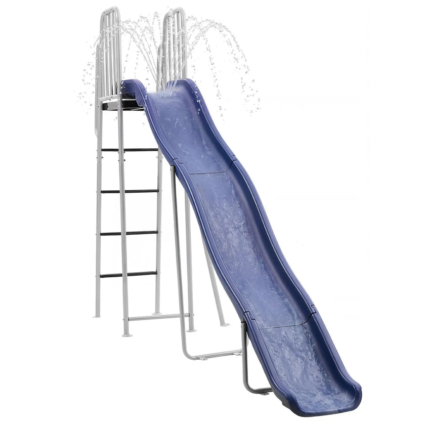 10 ft Outdoor Water Slide for Kids with Sprinkler & Ladder