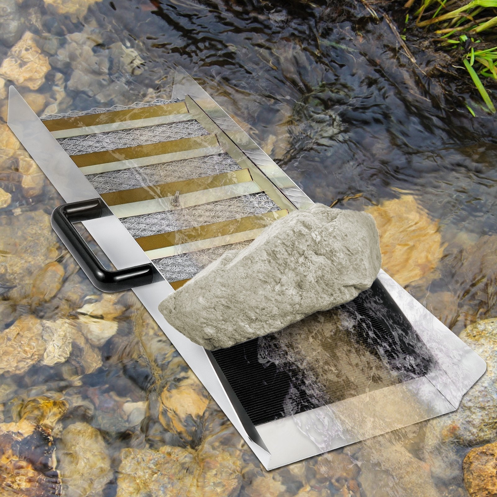 VEVOR Aluminum Alloy Sluice Box, Compact 24
