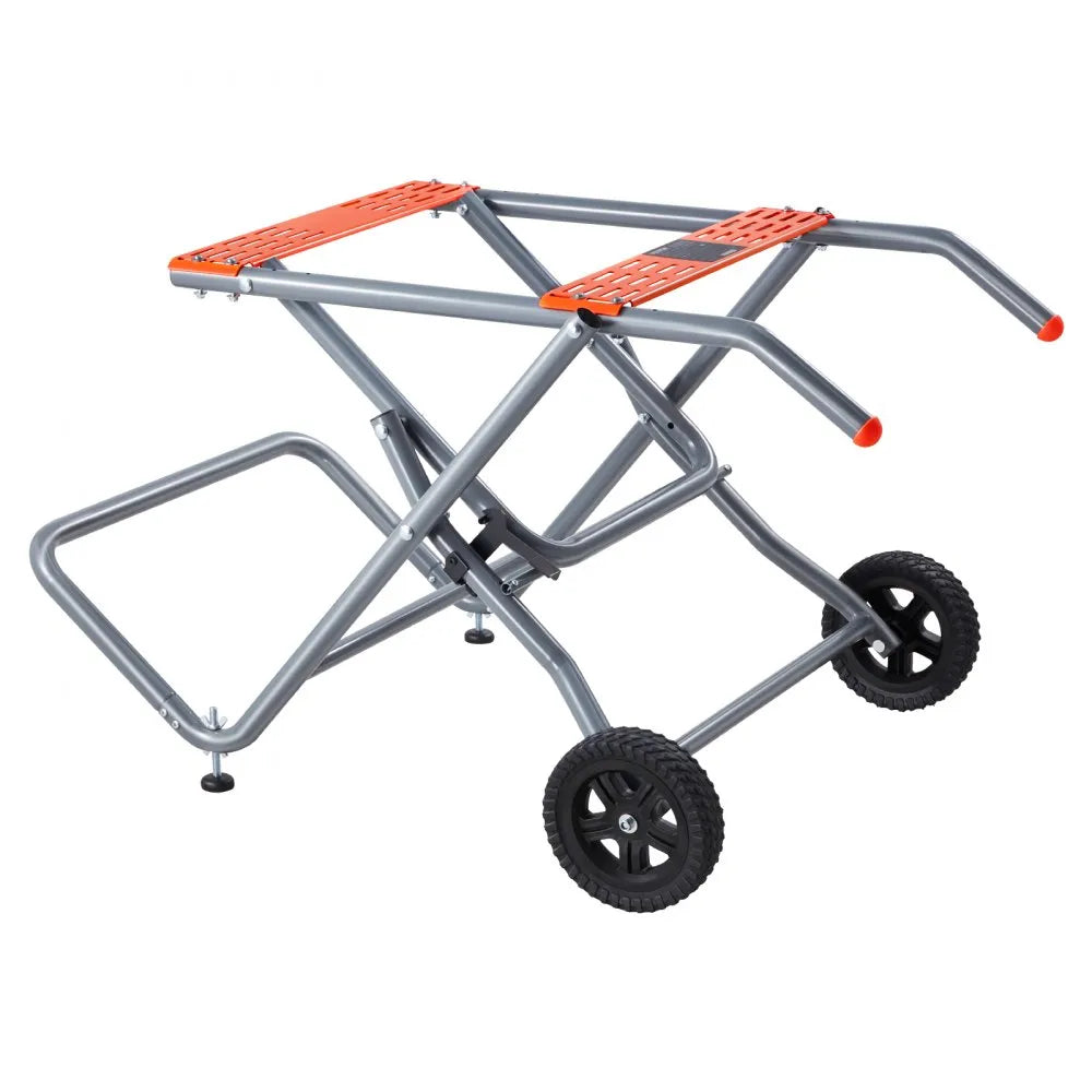 VEVOR Portable Table Saw Stand with Wheels 350lbs Load Capacity Rolling Foldable