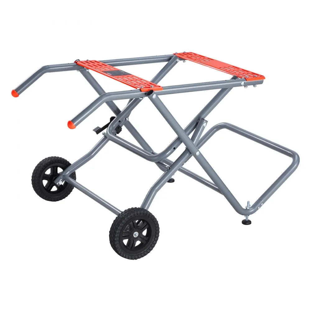 VEVOR Portable Table Saw Stand with Wheels 350lbs Load Capacity Rolling Foldable