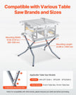 VEVOR Table Saw Folding Stand 350 lbs Load Capacity Portable Table Saw Stand