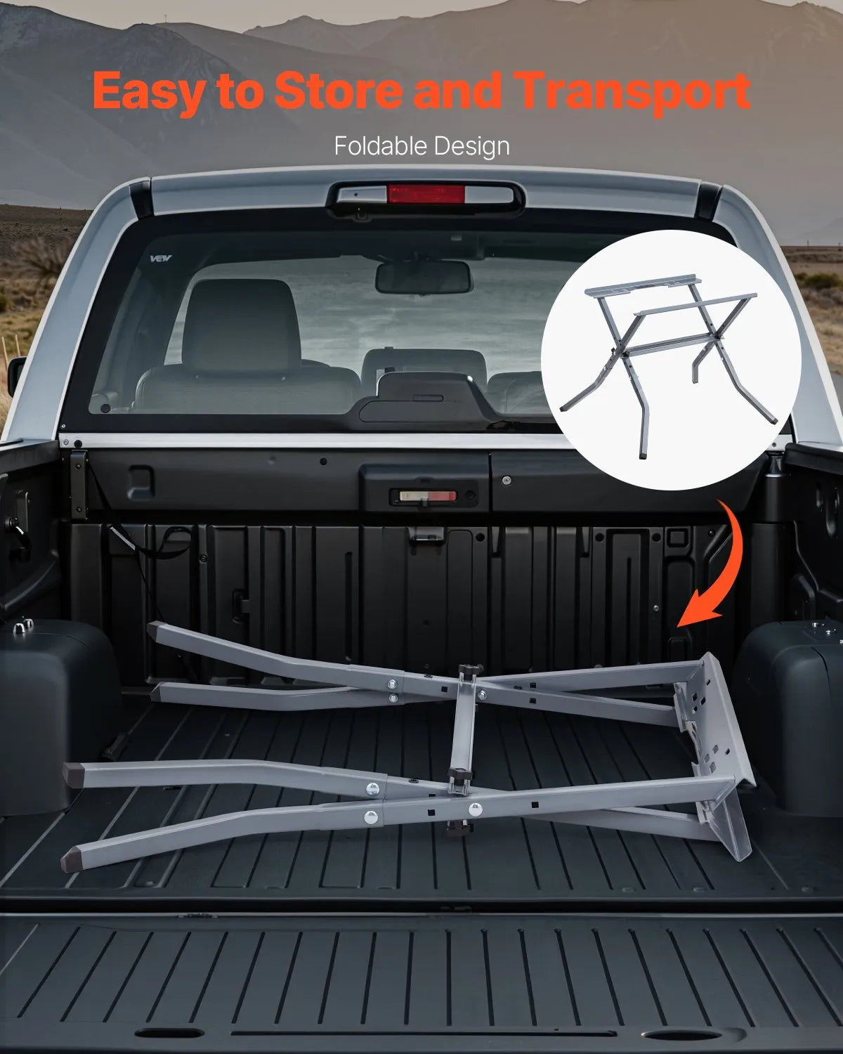 VEVOR Table Saw Folding Stand 350 lbs Load Capacity Portable Table Saw Stand