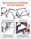 VEVOR Table Saw Folding Stand 350 lbs Load Capacity Portable Table Saw Stand