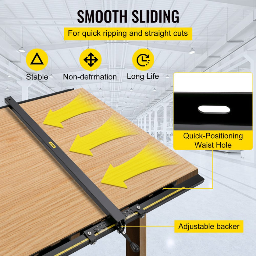 VEVOR Table Saw Fence System, 37