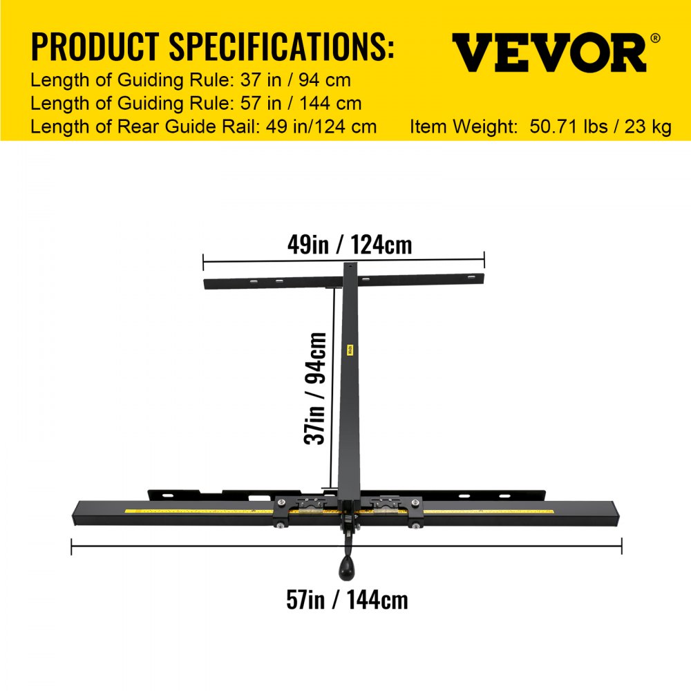 VEVOR Table Saw Fence System, 37