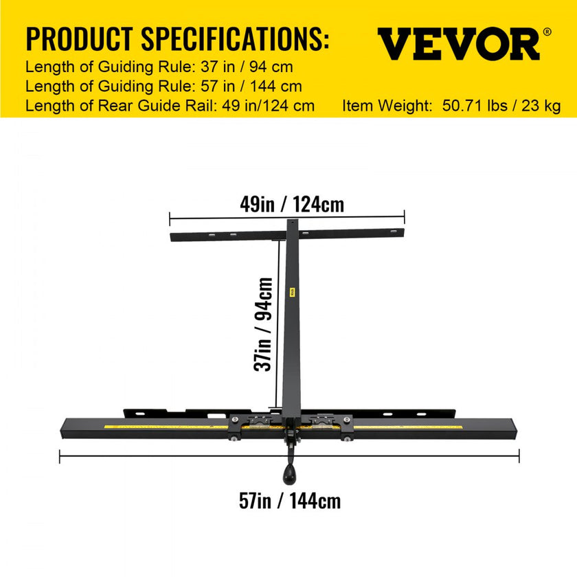 VEVOR Table Saw Fence System, 37