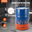 VEVOR 55 Gallon Metal Drum Heater 1200 Watt 10 inch Width, 86-302? Adjustable