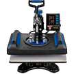 VEVOR Heat Press, 12 x 15inches 800W Heat Press Machine, Sublimation 5 in 1 Combo Sublimation Transfer, Dual Digital Heat Press Transfer, Vinyl Transfer Printer for T Shirts Mugs Caps Plates, Blue