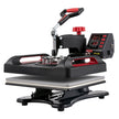 VEVOR Heat Press 15x15, Upgraded Heat Press Machine 5 in 1, Anti-Scald, Fast-Heating, Swing Away Digital Control Multifunction Heat Press for Sublimation Combo for T-Shirt Hat Cap Mug Plate, Red