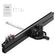 VEVOR Precision Miter Gauge, Standard Slot 3/4'' x 3/8'', Aluminum Alloy Table Saw Miter Gauge with 24 in Grating 15 Angle Stops Adjustable Spring Loaded Plunger and Removable Disc, for Woodworking