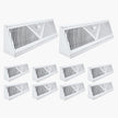VEVOR Floor Registers 15-Inch 10-Pack Floor Vents for HVAC Baseboard Vents White