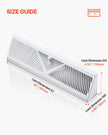 VEVOR Floor Registers 18-Inch 10-Pack Floor Vents for HVAC Baseboard Vents White