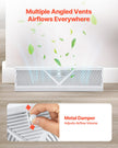 VEVOR Floor Registers 18-Inch 10-Pack Floor Vents for HVAC Baseboard Vents White