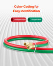 VEVOR Oxygen Acetylene Hose 1/4-Inch x 100FT Oxy Acetylene Hose 300PSI T Grade