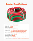VEVOR Oxygen Acetylene Hose 1/4-Inch x 100FT Oxy Acetylene Hose 300PSI T Grade