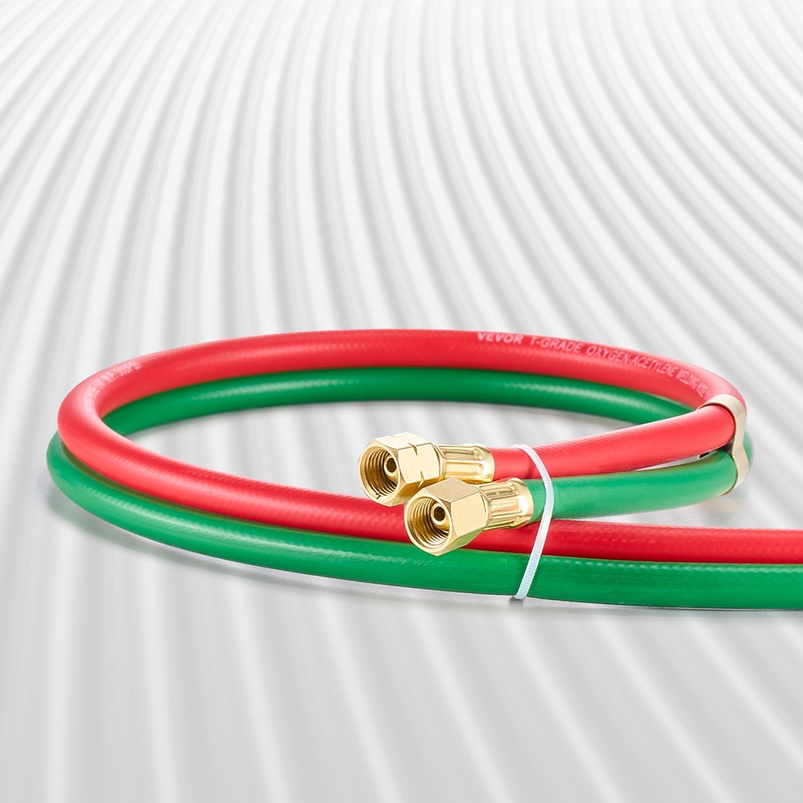 VEVOR Oxygen Acetylene Hose 1/4-Inch x 100FT Oxy Acetylene Hose 300PSI T Grade