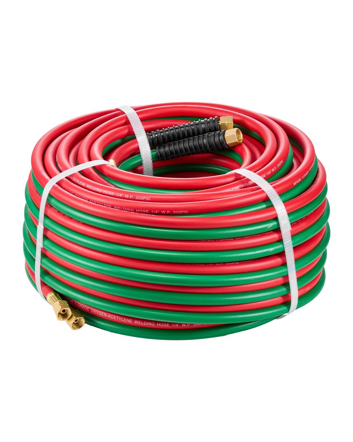 VEVOR Oxygen Acetylene Hose 1/4-Inch x 100FT Oxy Acetylene Hose 300PSI T Grade