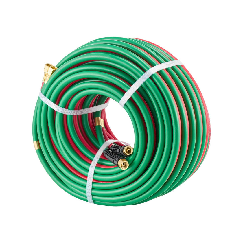 VEVOR Oxygen Acetylene Hose 1/4-Inch x 100FT Oxy Acetylene Hose 300PSI T Grade