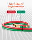 VEVOR Oxygen Acetylene Hose 1/4-Inch x 15FT Oxy Acetylene Hose 300PSI T Grade