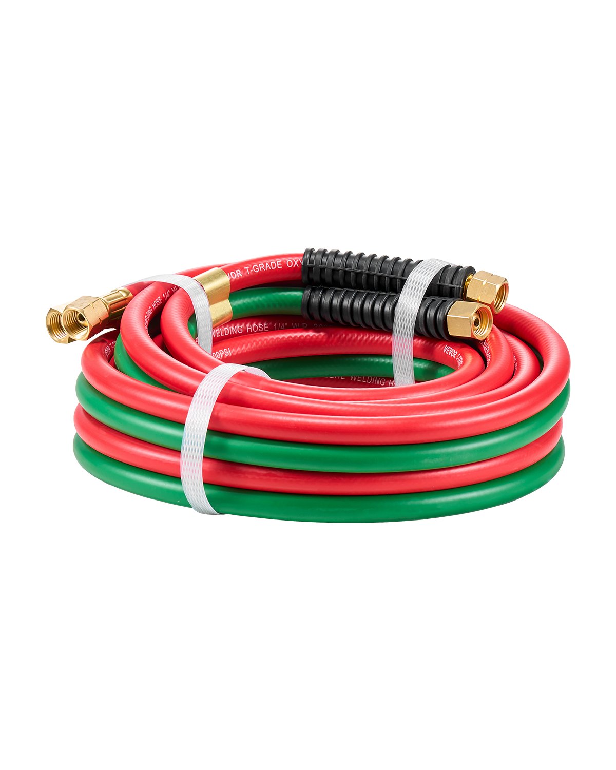 VEVOR Oxygen Acetylene Hose 1/4-Inch x 15FT Oxy Acetylene Hose 300PSI T Grade