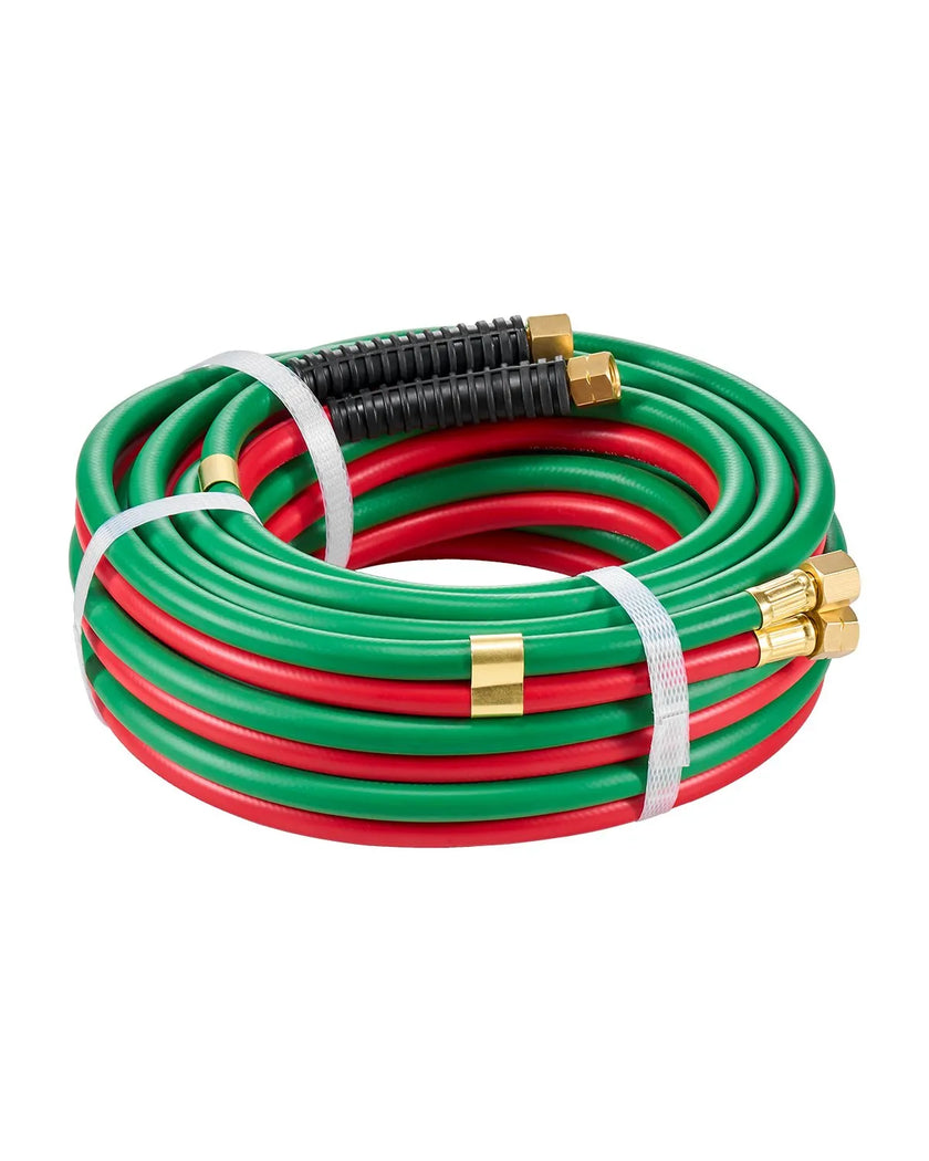 VEVOR Oxygen Acetylene Hose 1/4-Inch x 25FT Oxy Acetylene Hose 300PSI T Grade