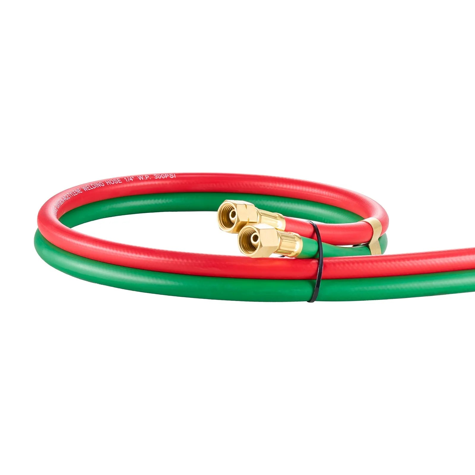 VEVOR Oxygen Acetylene Hose 1/4-Inch x 25FT Oxy Acetylene Hose 300PSI T Grade