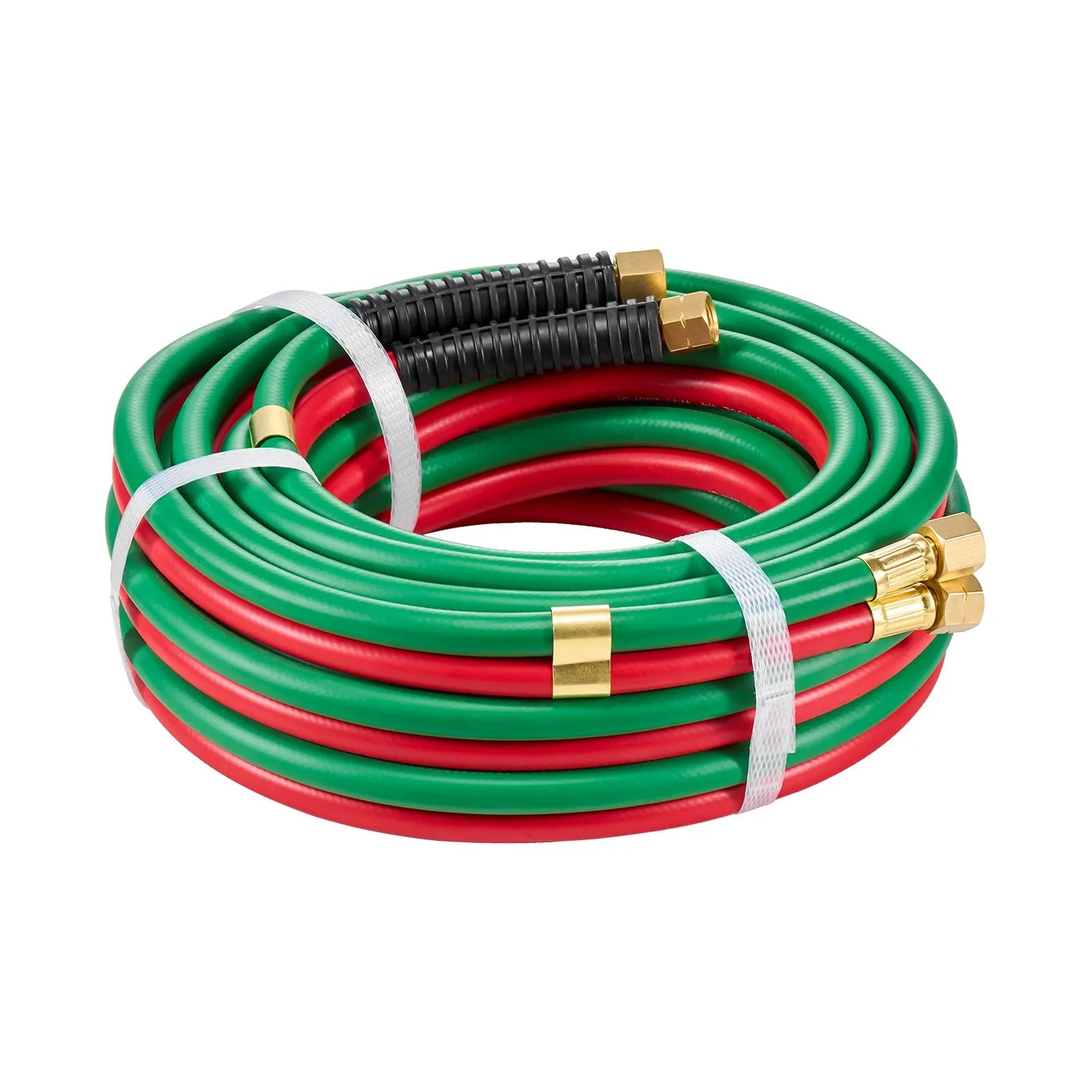 VEVOR Oxygen Acetylene Hose 1/4-Inch x 25FT Oxy Acetylene Hose 300PSI T Grade