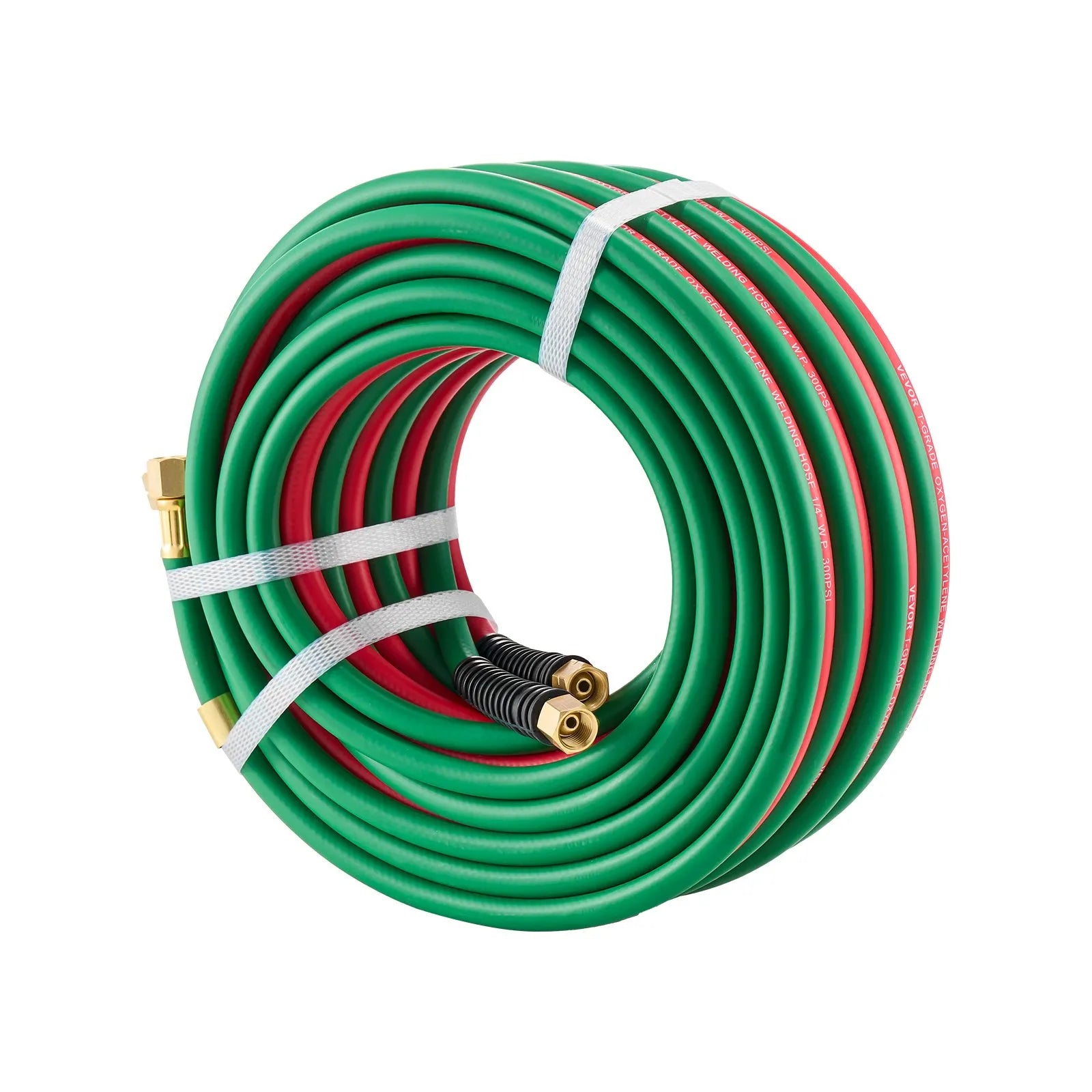 VEVOR Oxygen Acetylene Hose 1/4-Inch x 50FT Oxy Acetylene Hose 300PSI T Grade