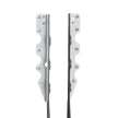 VEVOR Face-Mount Joist Hanger Inner Size 1.57x1.50x7.83 in / 40x38x199 mm 50 Pcs