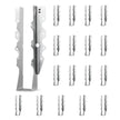 VEVOR Face-Mount Joist Hanger Inner Size 1.57x1.50x7.83 in / 40x38x199 mm 50 Pcs