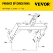 VEVOR 3-Point Quick Hitch, 3000 LBS Lifting Capacity Tractor Quick Hitch, 28.31\