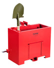VEVOR Ballast Box 3 Point Category 1 Tractor Quick Tach Hitch Counterweight Red