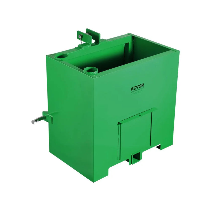 Vevor Tractor Ballast Box – 800 lb Capacity | Category 1 | Sliding Door | Heavy-Duty Steel
