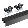 VEVOR Bypass Door Hardware 4ft Bypass Closet Door Track Kit for 2 Door System