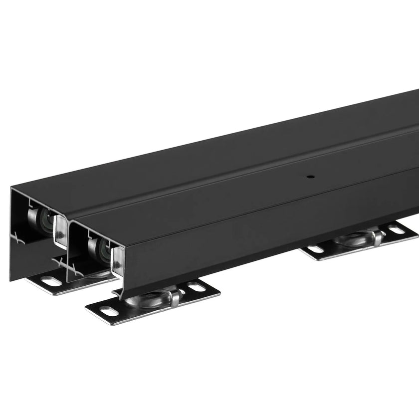 VEVOR Bypass Door Hardware 4ft Bypass Closet Door Track Kit for 2 Door System
