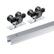 VEVOR Pocket Door Track Kit 5 ft Heavy Duty Pocket Door Hardware Kit 3 Wheels