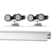 VEVOR Pocket Door Track Kit 6 ft Heavy Duty Pocket Door Hardware Kit 3 Wheels