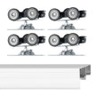 VEVOR Bypass Door Hardware 6ft Bypass Closet Door Track Kit for 2 Door System